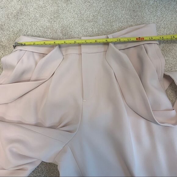 CONTEMPORAINE Simons pastel blush pink pants tie waist Sz 2 - Picture 6 of 10